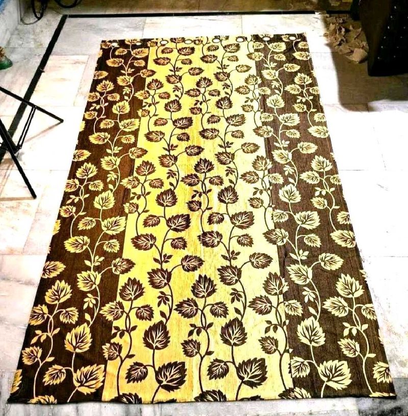 Floral Print Curtain