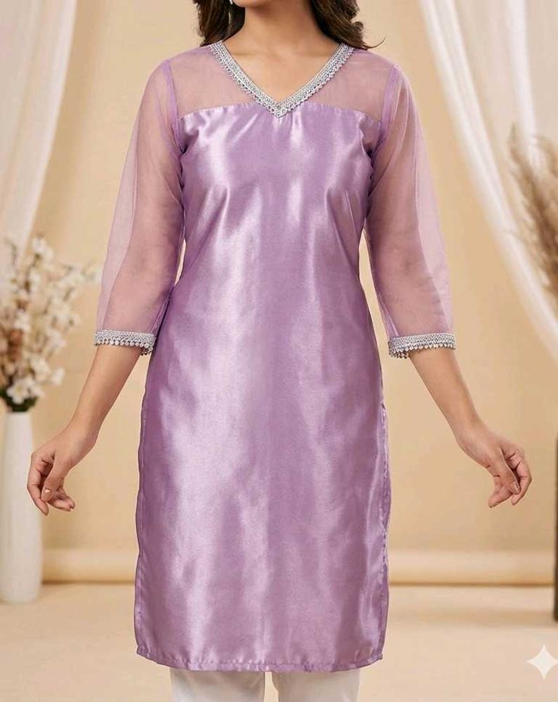 Elegant Lavender only Kurti duppata