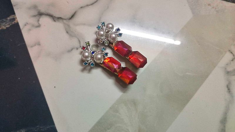 Elegant Pearl and Crystal Drop hair accessories