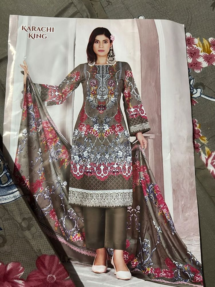 Pakistani style printed Dress Material