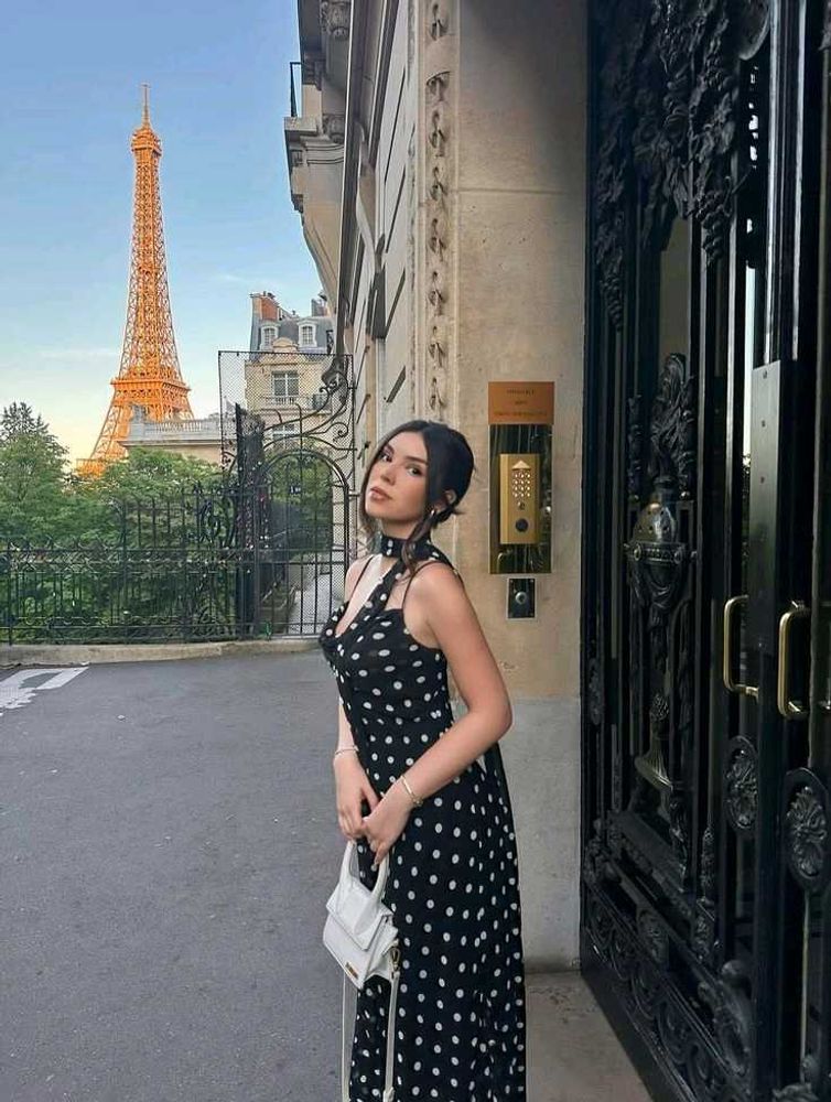 Polka Dot Maxi Slip Dress