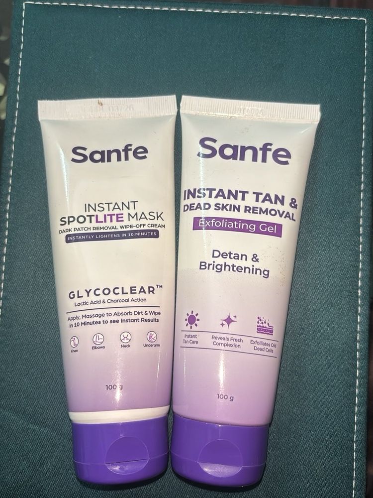 Combo of Sanfe mask and exfoliator
