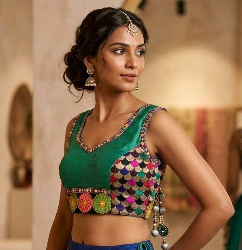 Embroidered navratri Blouse