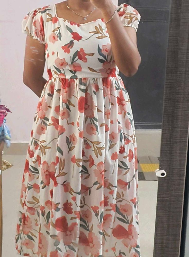Floral Print Maxi Dress