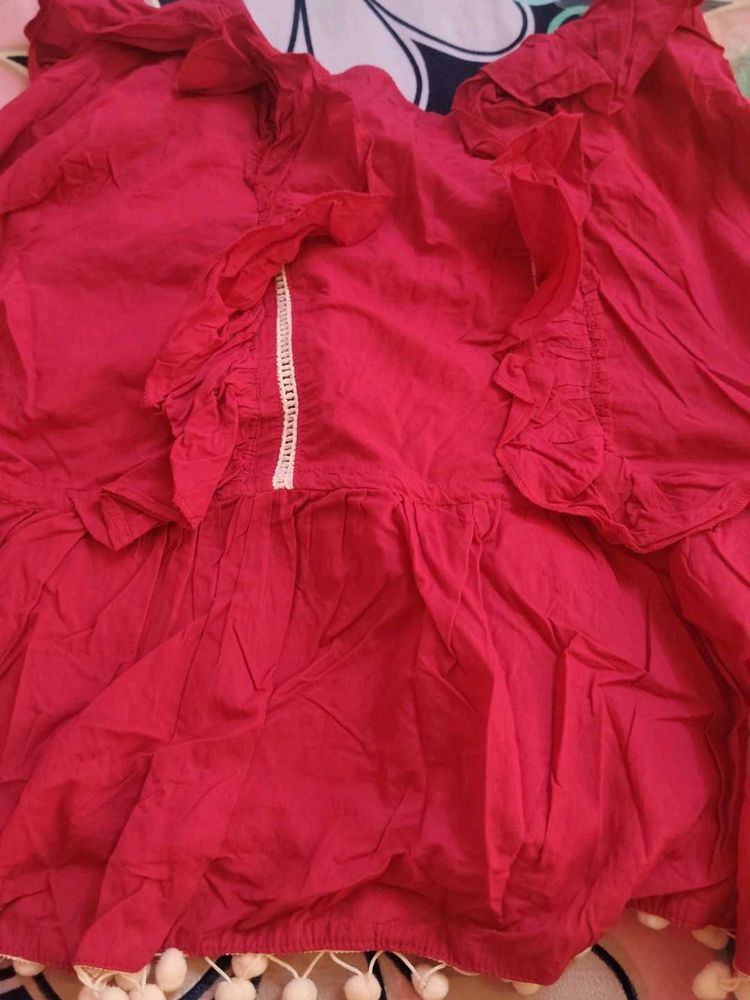 Magenta Top With M Size