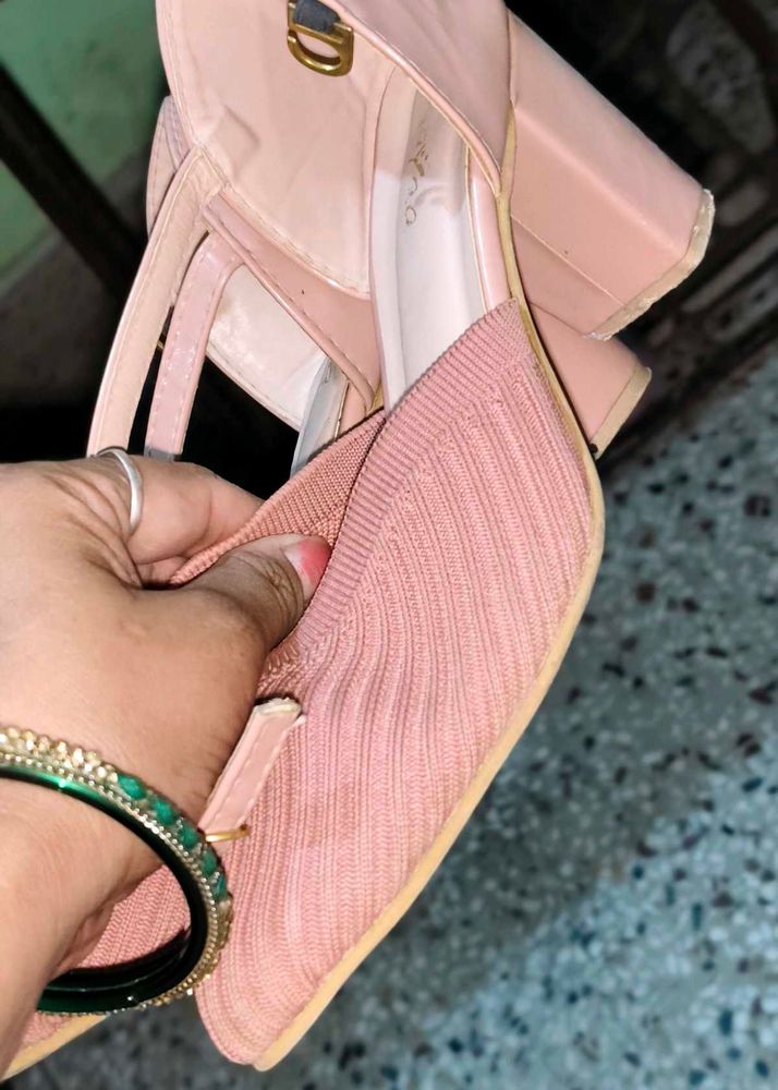 Chic Pink Block Heels