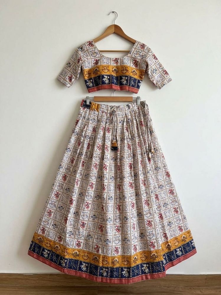 Bohemian Print Lehenga Choli Set