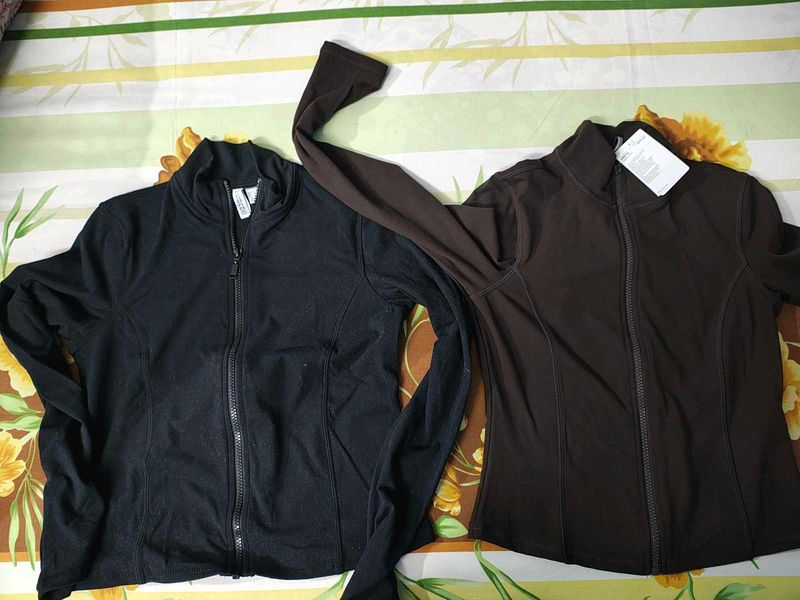 Bundle: Black &amp; Brown Zip-Up Jackets