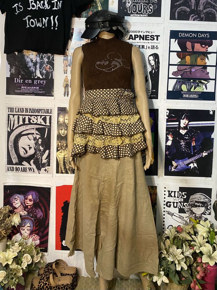 Harajuku baby doll layered mini dress