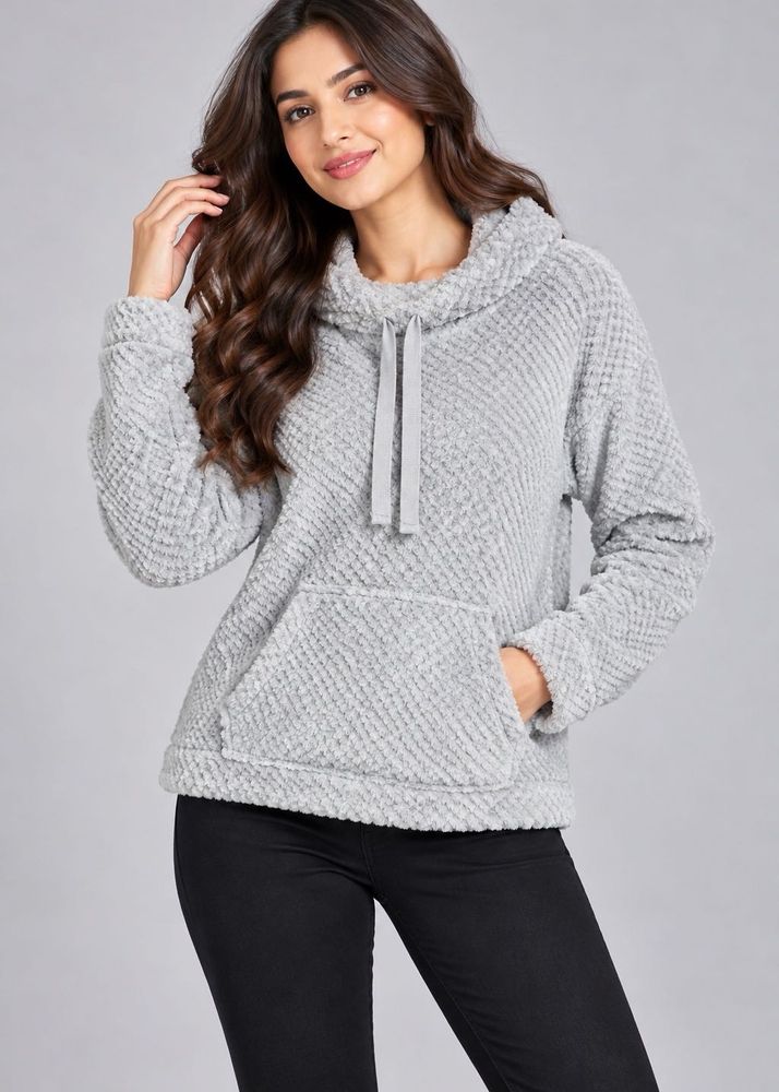 F&amp;F Owl neck  Grey Fleece Pullover