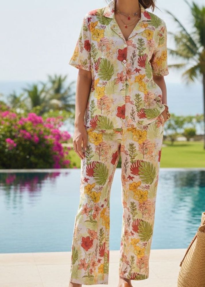 Floral Print Two-Piece Set
