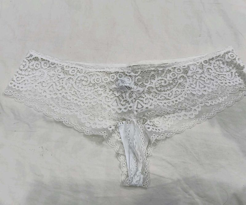 🪔 White Lace Briefs