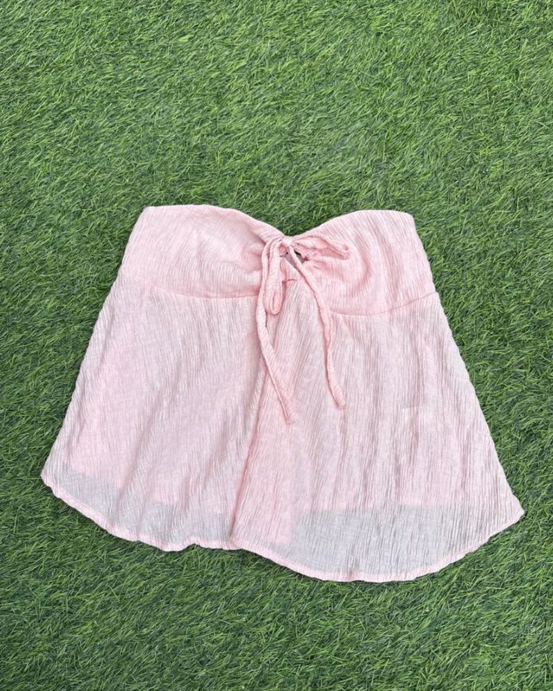 Cute Pink tied up flowy tube top
