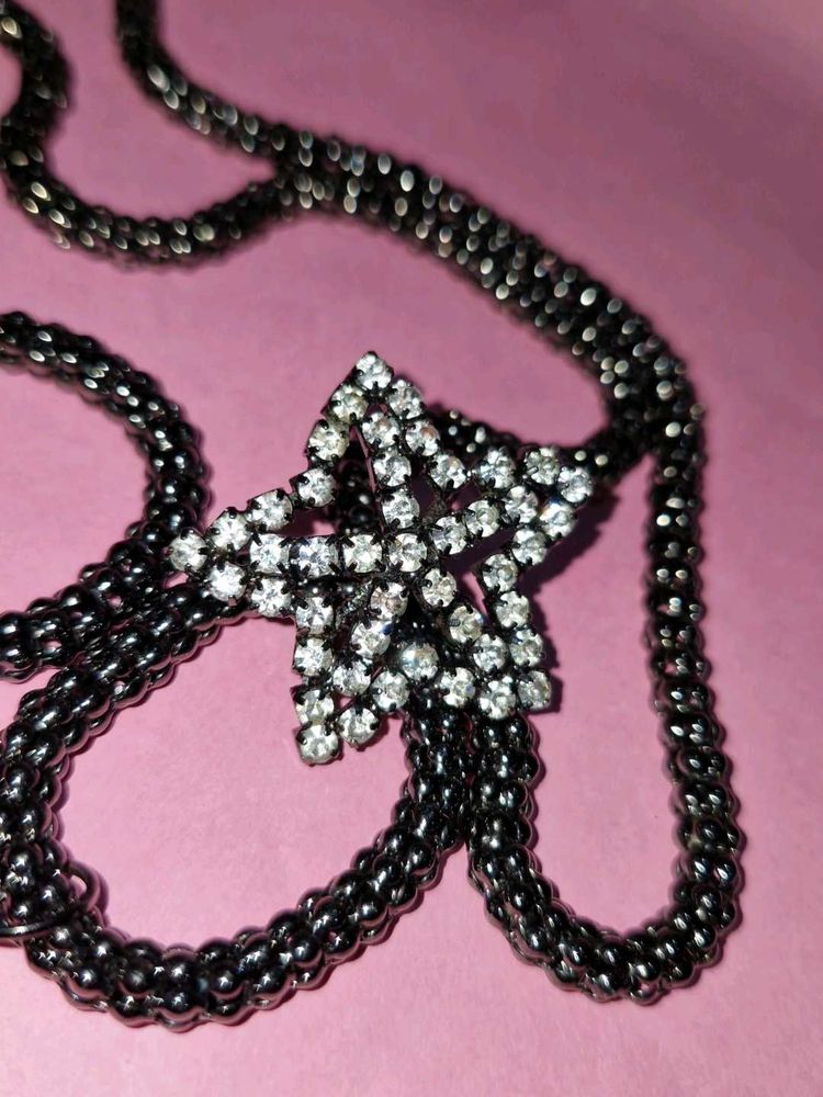 Star Rhinestone Necklace
