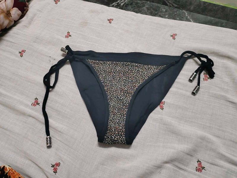 Chic Floral Bikini Bottom with Tie Sides