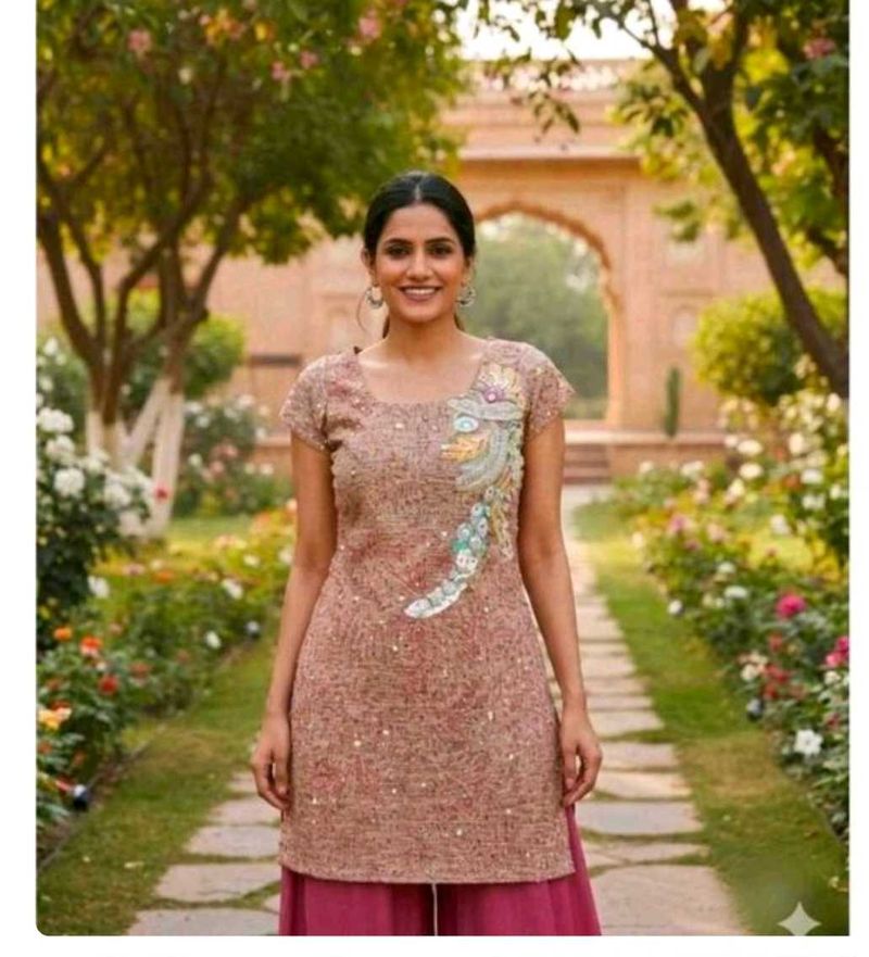 Embroidered Kurta with Palazzo