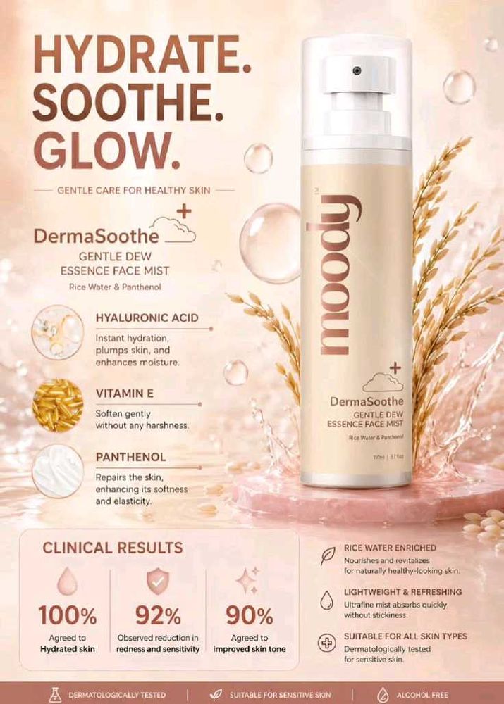 Moody DermaSoothe Gentle Dew Face Mist