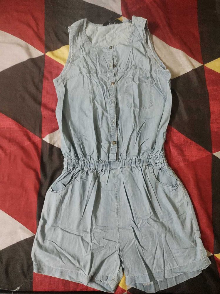 denim jumpsuit