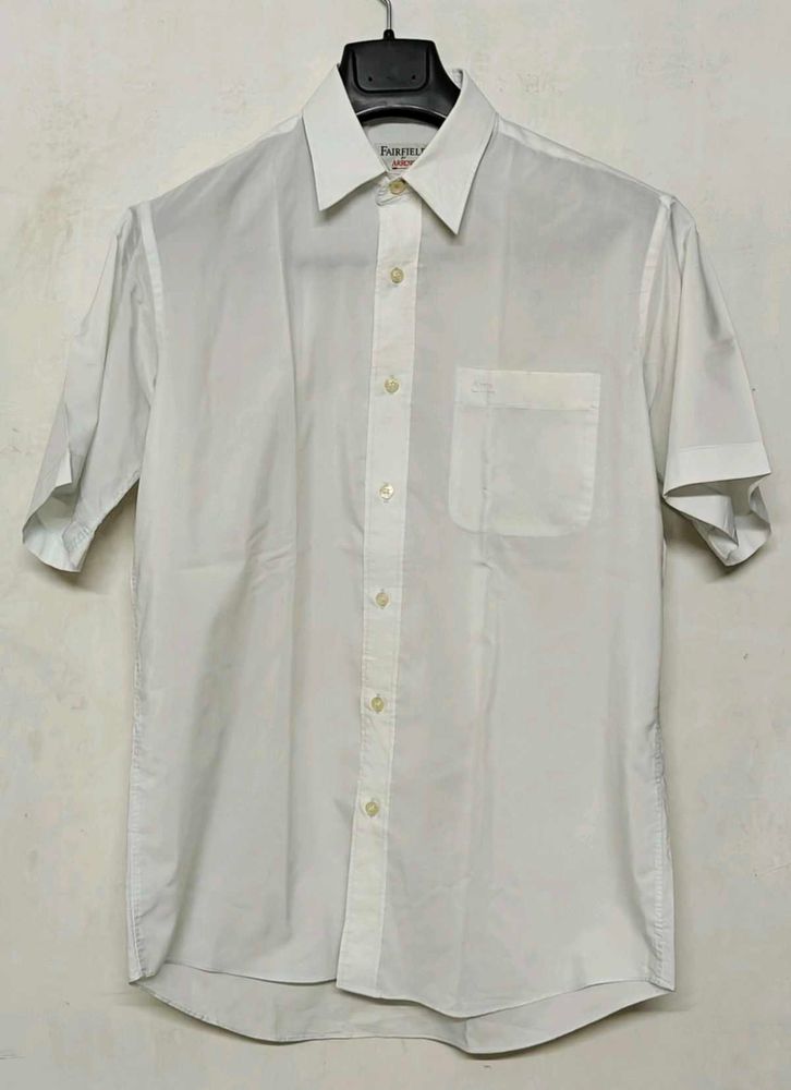 ARROW Men's Classic White Short Sleeve Shirt