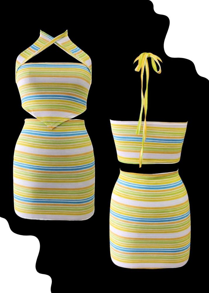 Super Hot Co- Ord Set Crop Top &amp; Skirt
