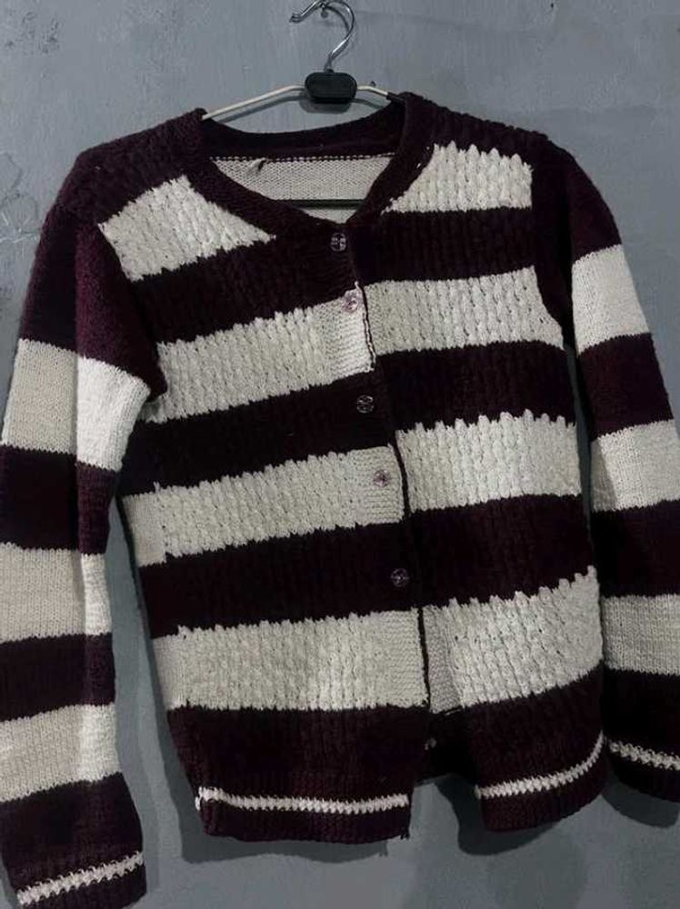 Cozy Striped Knit Cardigan