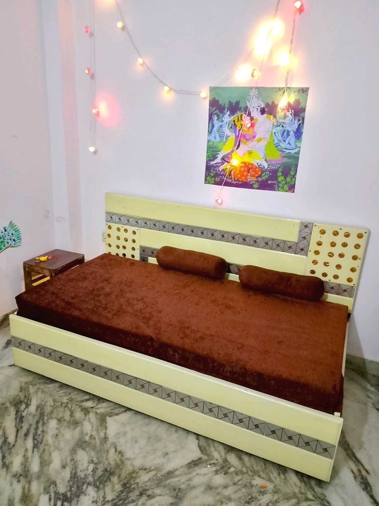 SOFA cum BED with Storage &amp; Bolster pillows