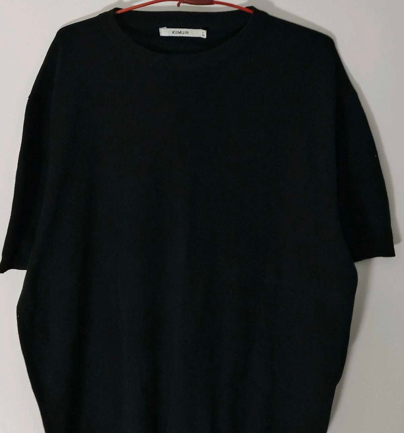 KOREAN Black Knit Tshirt ✨🖤