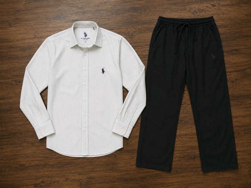 COMBO 🔥🔥Men's Polo Shirt &amp; staight fit Pants Set