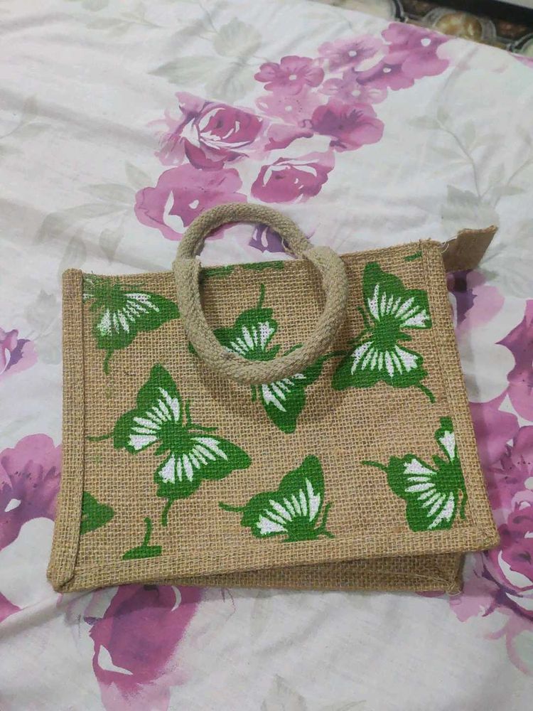 Butterflies Jute Bag