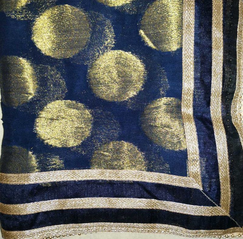 Elegantand heavy Banarasi Blue Dupatta