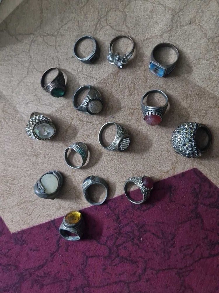 14 pcs Vintage Assorted Rings Collection