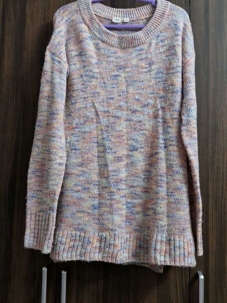 GAP Cozy Multi-Color Knit Sweater