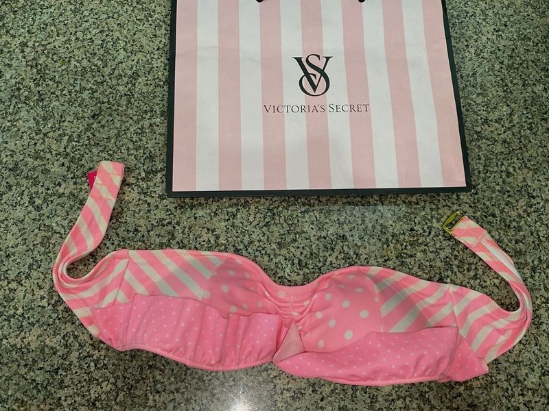 Victoria’s Secret Pink Striped Bikini Top