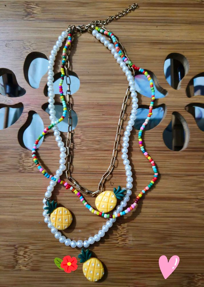 Boho 🍍 Beaded Necklace! 🌟