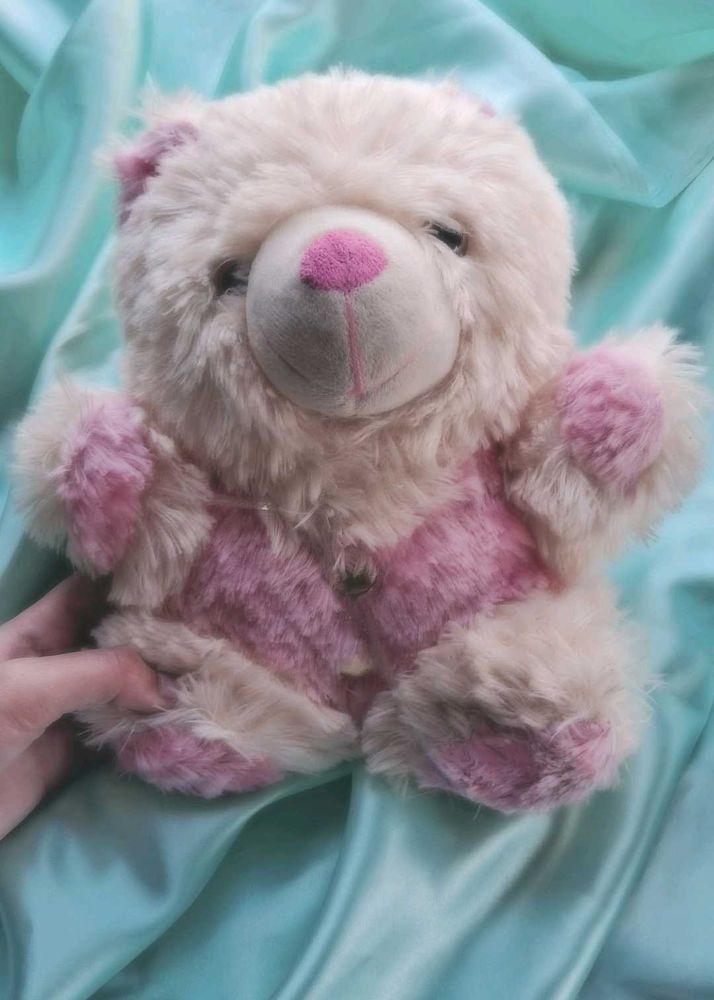 Cute Pink &amp; Cream Teddy Bear