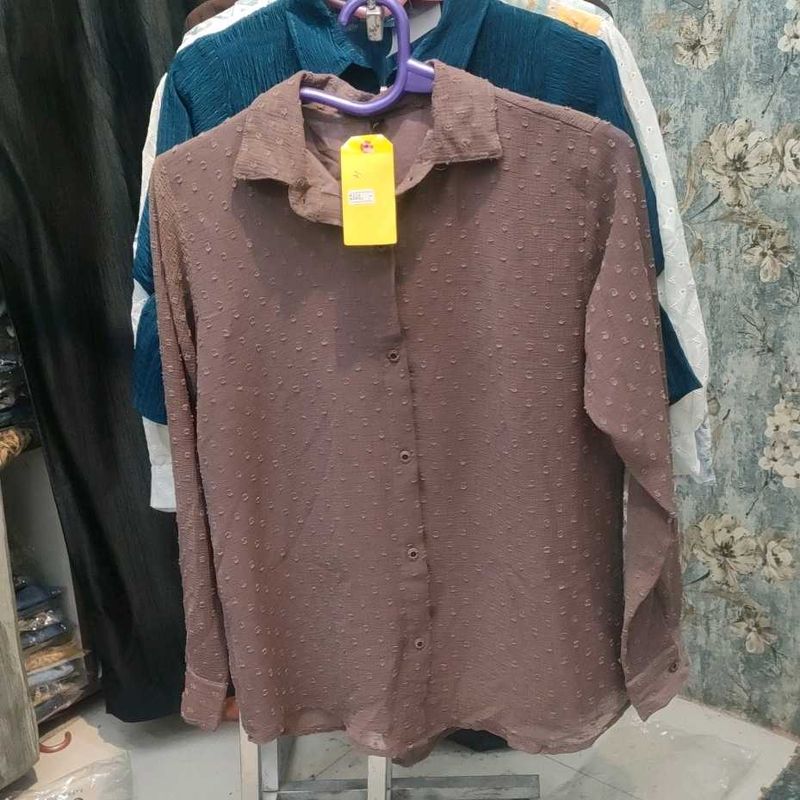 Brown Long Sleeve Shirt