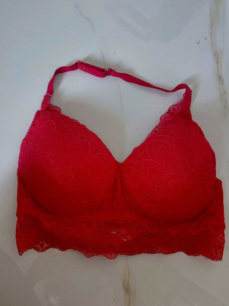 Red Lace Bralette
