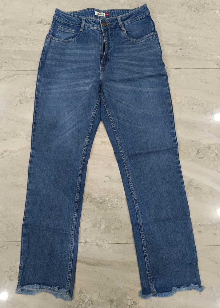 Classic Blue Denim Jeans | Straight Fit Jean