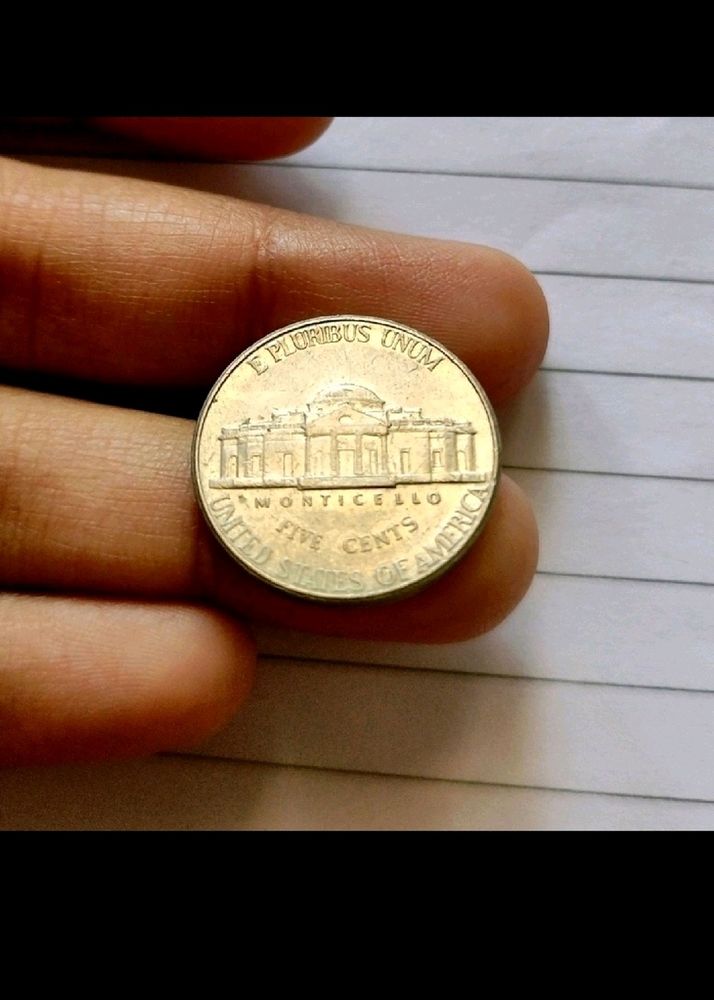 Vintage US Five Cents Coin