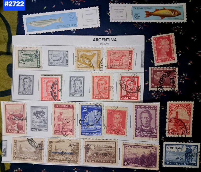 25 (1950-70s) Argentina Stamps