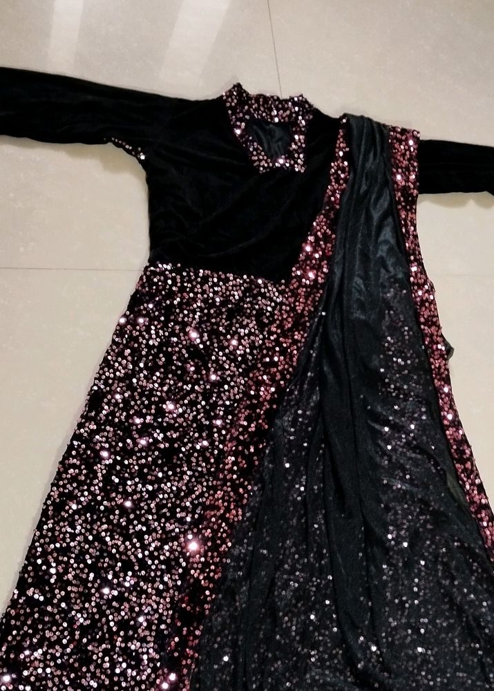 💝 BLACK WITH VIOLET COLOR KURTA 💃