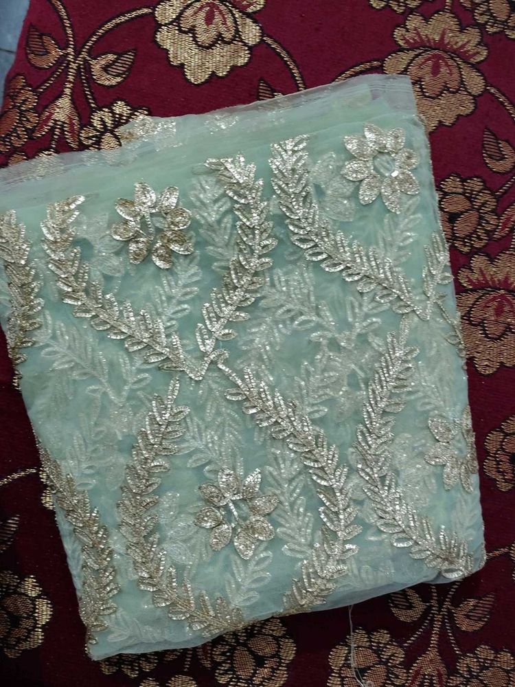 Elegant Embroidered Dress Material