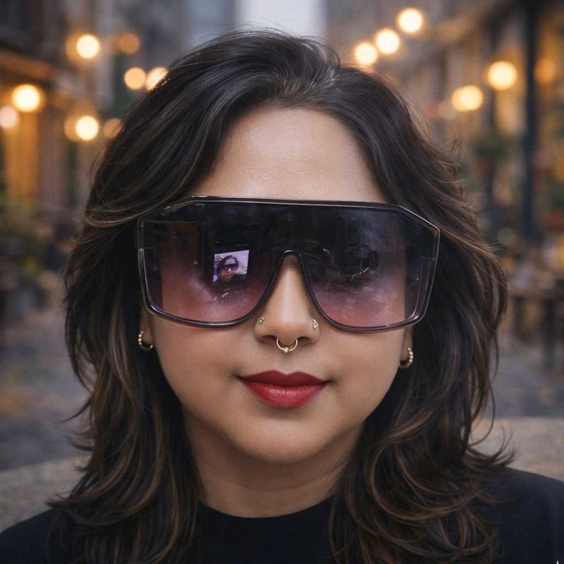 Oversized Gradient Shield Sunglasses – Luxe Urban
