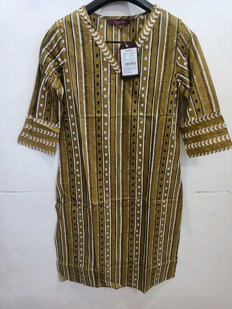 Stylish Striped Cotton Kurta