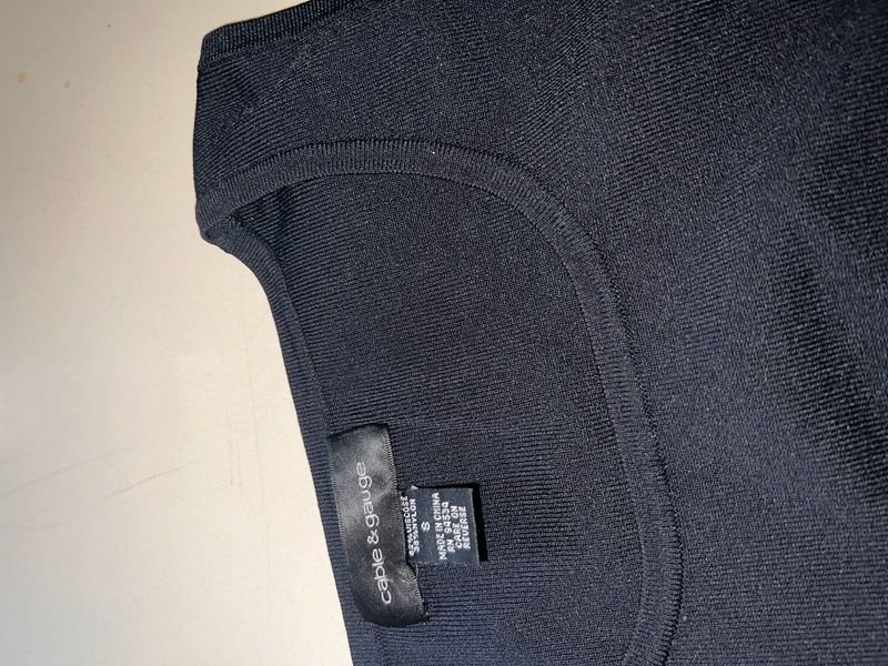 Black Knit Top