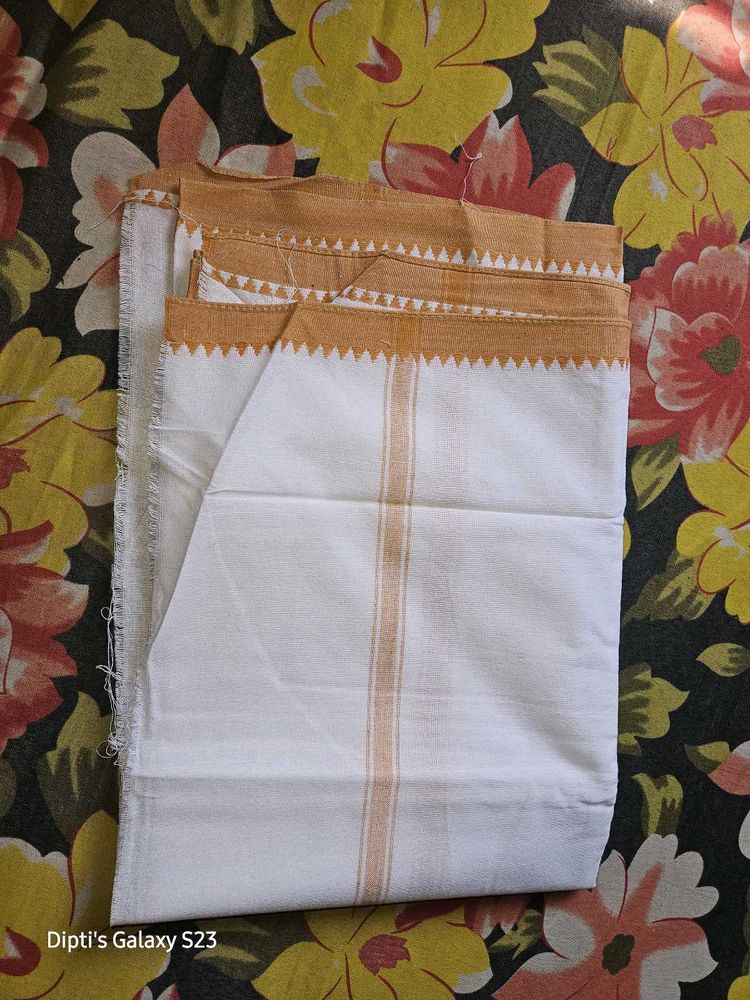 Pure Cotton White Gamchha (Towel)