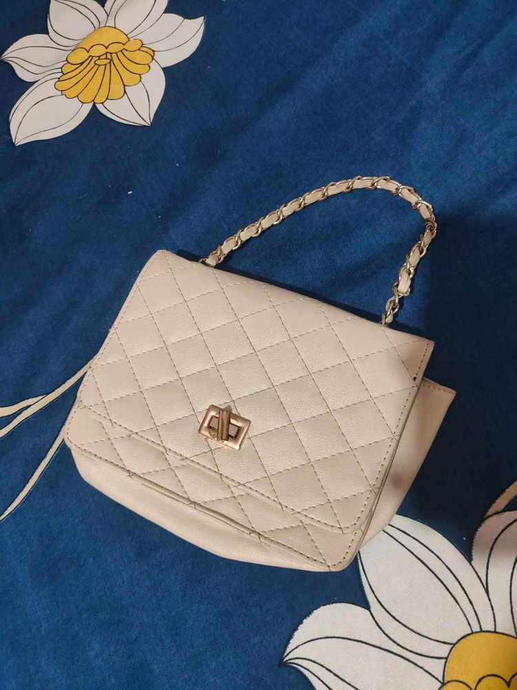 Quilted Chain Handbag