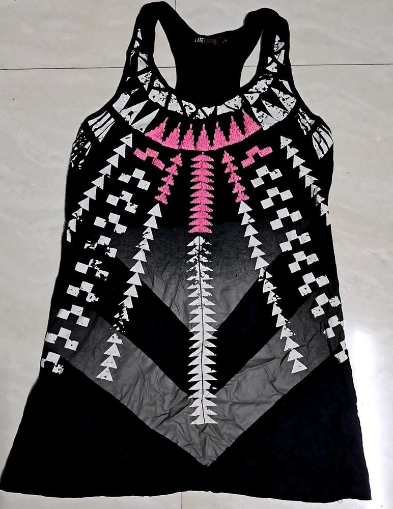 Abstract Print Tank Top
