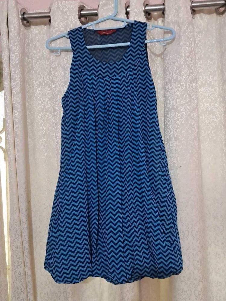 Bubble Hem Chevron Top/Dress