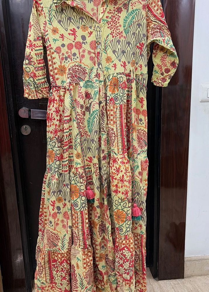 Bohemian Floral Tiered Maxi Dress